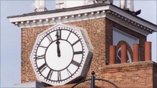 Stockton town hall clock