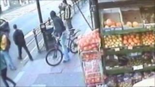 CCTV of cyclist