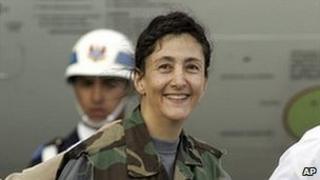 Ingrid Betancourt in 2008, after she was freed by Colombian soldiers
