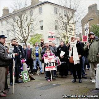 Demonstration in Victoria Park