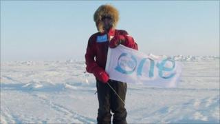 Parker Liautaud at the North Pole