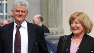 Dale and Sally Foster arriving in court