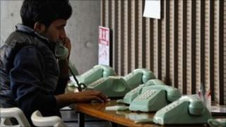 Man talking on phone