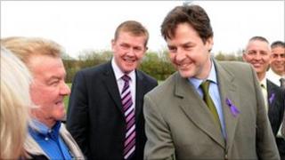 Warren Bradley and Nick Clegg