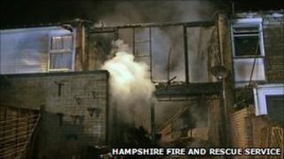 House destroyed by fire