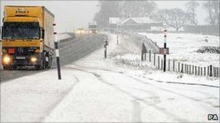 Snow in County Durham