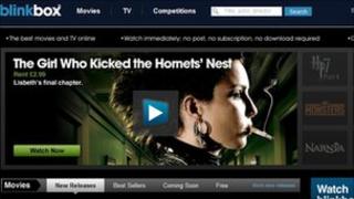 Screenshot from Blinkbox website
