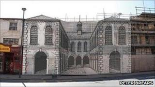 Artist's impression of First White Cloth Hall, Leeds