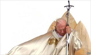 Файл с изображением -1999 в Мариборе показывает, что Папа Иоанн Павел II празднует массовое беатификацию Антона Мартина Сломсека.