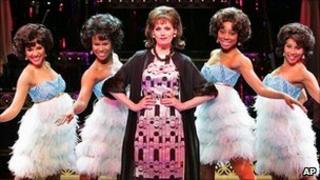 Beth Leavel (centre) with other cast members from Baby, It's You!