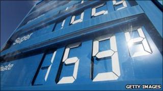 German petrol prices