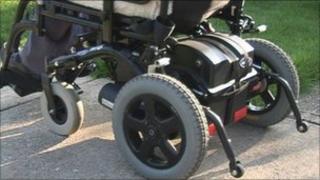 Man in a wheel chair