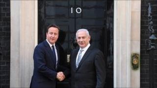 David Cameron and Benjamin Netanyahu