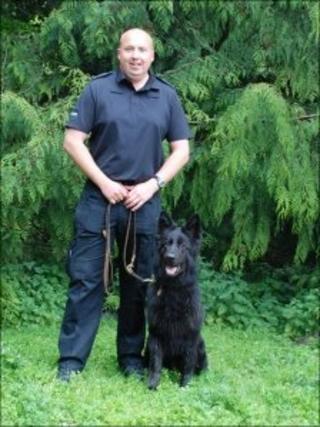 Pc Jon Chappell with Penny