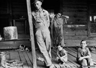 Family photographed by Walker Evans