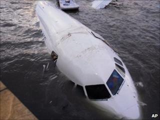 Crashed jet, AP