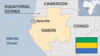 Карта Габона