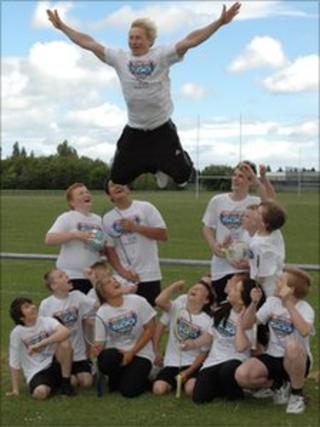 Craig Heap and School children