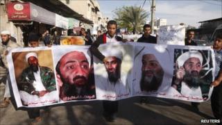 Salafists in Gaza protest at the killing of Bin Laden by US forces - 7 May 2011