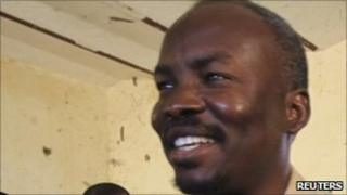 Ahmed Haroun as he voted on 2 May