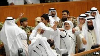 Fight between Kuwaiti MPs