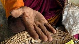 Begging on the streets of India