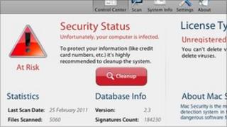 Fake security software, BBC