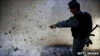 Afghan policeman