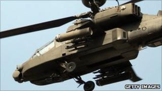 Apache helicopter