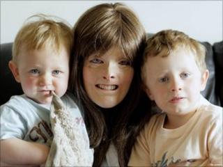 Melanie Grimsley and sons