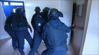 Police raids in Herefordshire