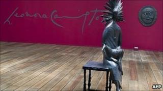 Leonora Carrington's Dama y Zorro (Lady and Fox) at the Estacion Indianilla museum in Mexico City