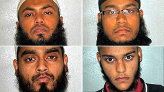 (clockwise) Akmol Hussein, Azad Hussain, Simon Alam and Sheikh Rashid