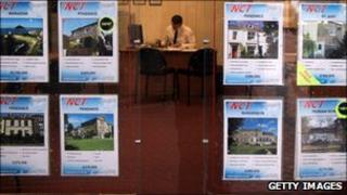 Estate agent's window