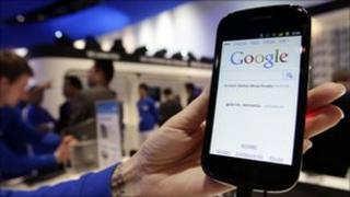 Smartphone that runs Google's Android operating system