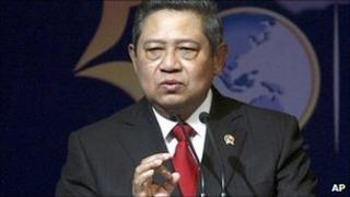 Indonesian President Susilo Bambang Yudhoyono