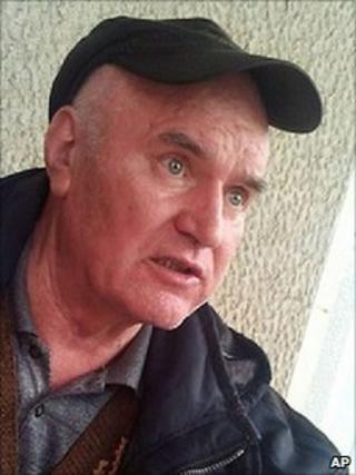 Ratko Mladic pictured after his arrest