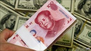 Yuan and dollar notes