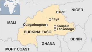 Map of Burkina Faso