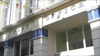 Former post office at Nelson Place, St Peter Port, Guernsey