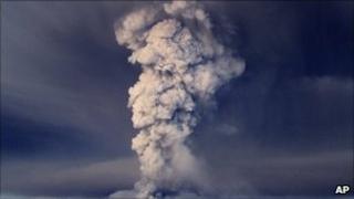 Volcanic ash cloud