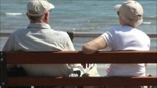 Elderly couple