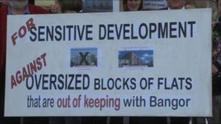 bangor development protest