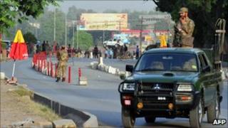 Pakistani security forces in the north-west of the country