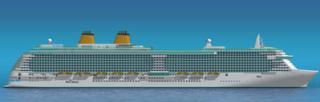 Artists impression of P&O cruise liner