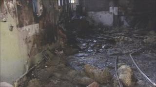The building was badly damaged in the fire