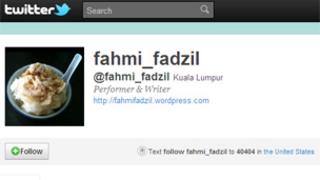 Fahmi Fadzil's Twitter page