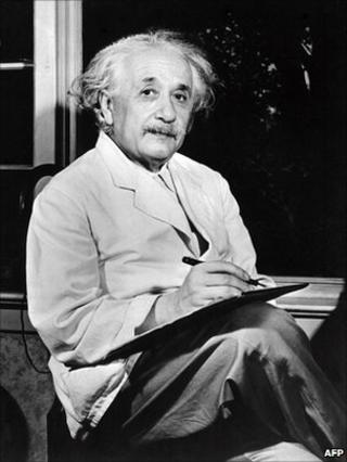German-born Swiss-US physicist Albert Einstein (1879-1955)