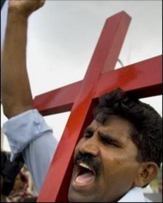 Christian protest in Gojra, Pakistan