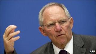 German Finance Minister Wolfgang Schaeuble